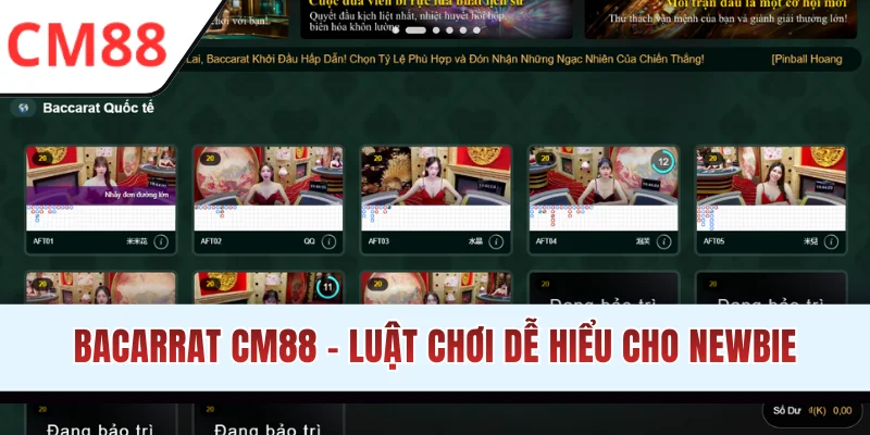 Bacarrat CM88 - Trò Chơi Sòng Bạc Online Đẳng Cấp